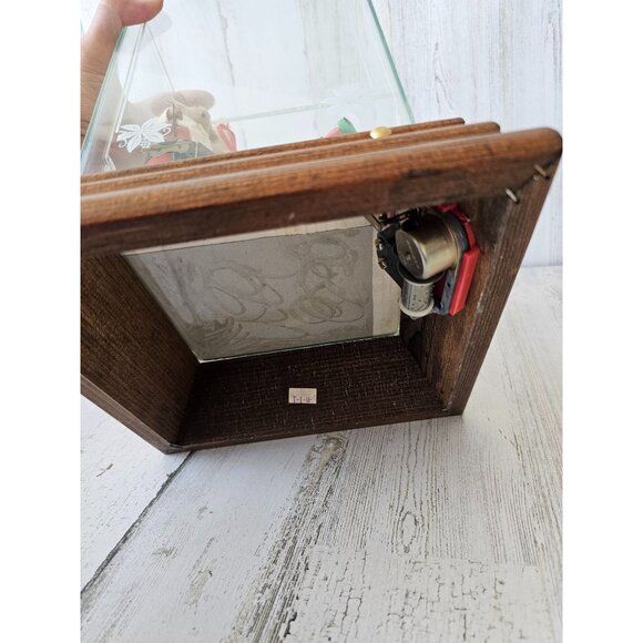 Vintage Santa Christmas scene chimney musical Wiseman diorama unique - Picture 10 of 10